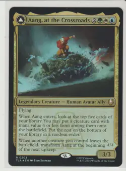 Aang, at the Crossroads - Foil Rare MtG Card TLA 203 - Image 1
