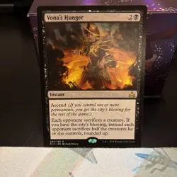 MTG x1 Vona's Hunger Rivals of Ixalan Regular NM - Image 1