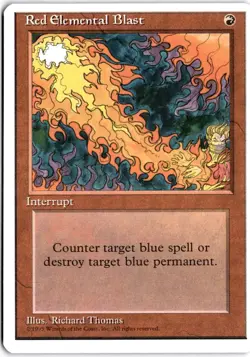 Red Elemental Blast Normal C Fourth Edition LP - Image 1