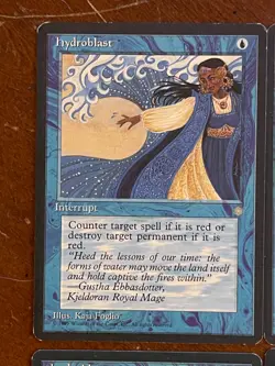 4 x MTG Magic the Gathering Hydroblast Ice Age Playset LP/MP - Image 3