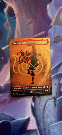 Fire Lord Zuko (Borderless) (Neon Ink Foil) Avatar: The Last Airbender Foil - Image 1