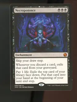 MTG Necropotence Iconic Masters 98/249 - Image 1