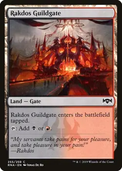 Rakdos Guildgate - Ravnica Allegiance 255/259 - MTG - LP - Regular Common - Image 1