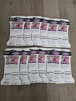 Pokemon TCG - Fusion Strike Sealed Sleeved Booster Packs - Lot of 12 Gengar Mew - Image 2