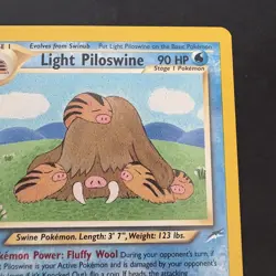 Pokemon Vintage Non-holo Rare Light Piloswine Neo Destiny 26/105 WotC - Image 2