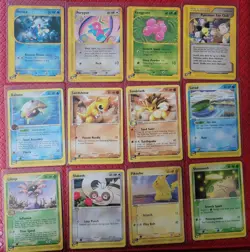 Pokemon Vintage Ereader Lot of 12 Non Holo, LP-MP Pikachu, Porygon, Sandshrew - Image 1