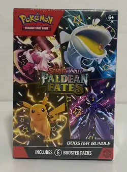 Pokemon TCG Scarlet & Violet Paldean Fates Booster Bundle 6 Packs Sealed - Image 1