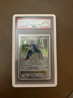 2009 POKEMON DIAMOND & PEARL BLACK STAR PROMO #DP37 DIALGA LV.X PSA 8 - Image 1
