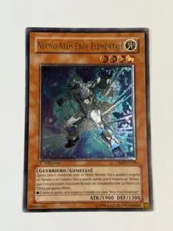 Yugioh ITALIAN Elemental Hero Neos Alius TAEV-IT018 Ultimate Rare 1st Edition LP - Image 1