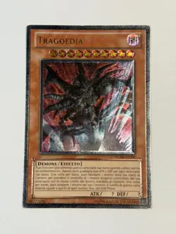 Yugioh ITALIAN Tragoedia TU04-IT000 EN000 Ultimate Rare Promo MP - Image 1