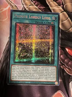 Yugioh! Primite Lordly Lode MP25-EN114 2025 Mega-Pack 1st Edition NM - Image 1