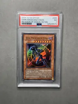 Yugioh YuGiOh! PSA 7 Dark Magician Of Chaos IOC-065 1st Ed Invasion Of Chaos - Image 2