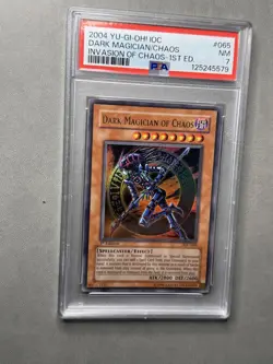 Yugioh YuGiOh! PSA 7 Dark Magician Of Chaos IOC-065 1st Ed Invasion Of Chaos - Image 3