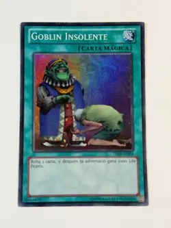 Yugioh SPANISH Upstart Goblin TU08-SP004 EN004 Super Rare Promo MP - Image 1