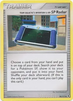 Pokemon Platinum Rising Rivals Single Card Uncommon SP Radar 96/111 - Image 1