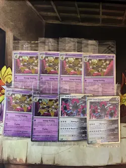 Pokemon Alakazam Twilight Masquerade Cosmos Holo Card 082/167 Sealed Lot Of 8 - Image 1