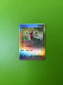 Treecko 76/109 EX Ruby & Sapphire Reverse Holo Pokemon Card LP - Image 1