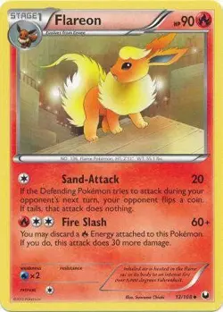 Pokemon Dark Explorers Uncommon Card - Flareon 12/108 - Image 1
