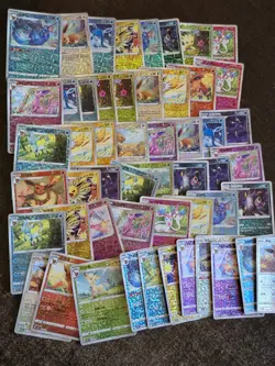 Gem Pack Eeveelutions Stars & Rotary Holo Pokemon Card Lot Chinese TCG - Image 1