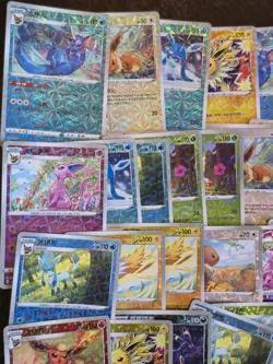 Gem Pack Eeveelutions Stars & Rotary Holo Pokemon Card Lot Chinese TCG - Image 2
