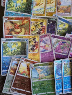 Gem Pack Eeveelutions Stars & Rotary Holo Pokemon Card Lot Chinese TCG - Image 5
