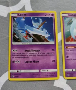 Latias & Latios SM88 & SM87 Sun & Moon Rare Holos Black Star Promo Pokemon Card - Image 2
