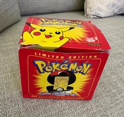 1999 BURGER KING POKEMAN PIKACHU 23K GOLD PLATED CARD IN RED BOX SEALED - Image 4