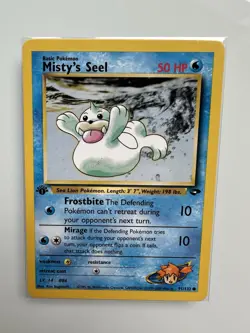 1st Ed Misty’s Seel Pokemon Card Gym Challenge 91/132 English LP/NM - Image 1