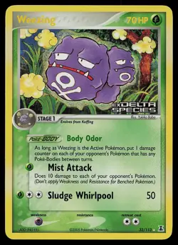 Pokemon Card - Weezing Delta Species Stamped 33/113 Rare Reverse Holo - Image 1