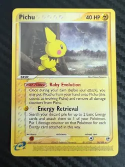 Pokemon TCG Sandstorm Pichu Card 20/100 Regular NM - Image 1