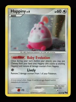 Happiny 14/17 Holo Common POP Series 8 Pokemon Card - Image 1