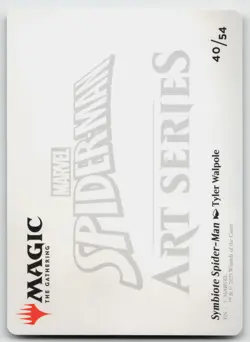 Symbiote Spider-Man Art Card S Art Series: Marvel's Spider-Man 40/54 NM - Image 2