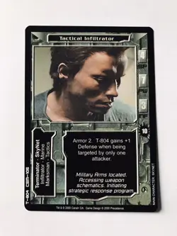 TACTICAL INFILTRATOR THE TERMINATOR COLLECTIBLE CARD GAME *409 TCG CCG - Image 1