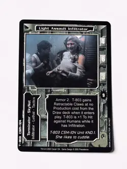 LIGHT ASSAULT INFILTRATOR THE TERMINATOR COLLECTIBLE CARD GAME *409 TCG CCG - Image 1