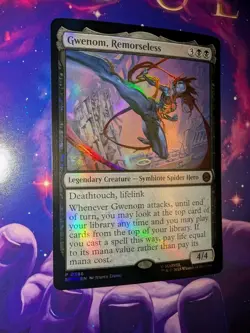 MTG Gwenom, Remorseless Unique and Miscellaneous Promos Foil NM - Image 1