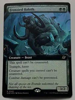 MTG Edge of Eternities Frenzied Baloth Creature - Beast RARE FOIL #0342 - Image 1