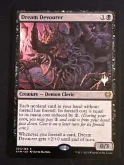 1x Dream Devourer (090) Kaldheim Promo Stamped LP MTG Magic x1 MKE - Image 1