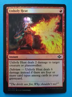 MTG 1x FOIL Unholy Heat NM Modern Horizons 2 Magic - Image 1