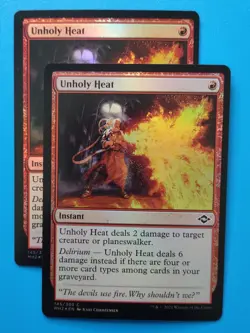 MTG 1x FOIL Unholy Heat NM Modern Horizons 2 Magic - Image 2