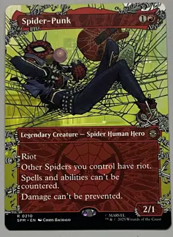 MTG Marvel’s Spider-Man Spider-Punk Legendary Creature RARE REGULAR #0210 - Image 1