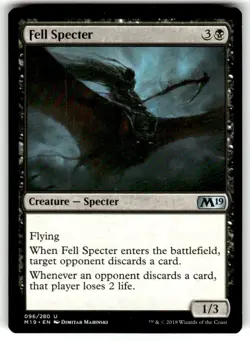Fell Specter Core Set 2019 Regular MTG NM - Image 1