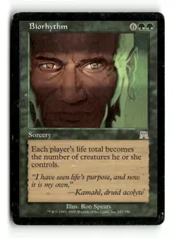 MTG | Biorhythm | Onslaught | Regular | Heavily Played | English - Image 1