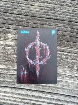 MtG Sol Ring Full Magic Altered Hand Painted Art Original Alter - Image 1