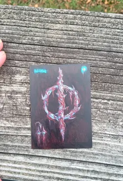MtG Sol Ring Full Magic Altered Hand Painted Art Original Alter - Image 4