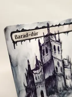 Hand Painted Altered Art - Barad-dur MTG - HAND PAINTED - LOTR - Gathering - Image 4