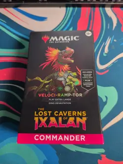 The Lost Caverns of Ixalan Commander Deck - Veloci-Ramp-Tor MTG Brand New - Image 1