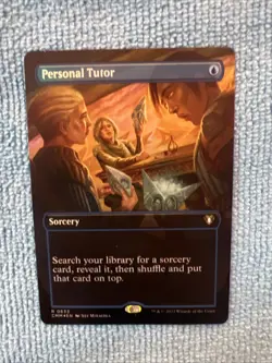 MTG Personal Tutor *BORDERLESS FOIL* Commander Masters 0633 NM - Image 1