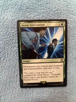 Heroic Intervention 0233 Non Foil Rare Doctor Who Commander MTG Near Mint - Image 1