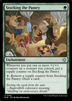 Stocking the Pantry, Bloomburrow, Near Mint x 1 MTG - Image 1