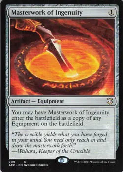 MTG Masterwork of Ingenuity (209) | NM | Adv. Forgotten Realms {AFC} - Image 1